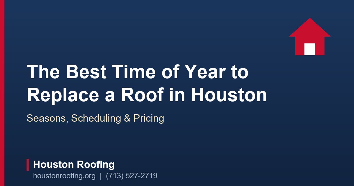 Roofing crew installing shingles on a Houston home under clear fall skies