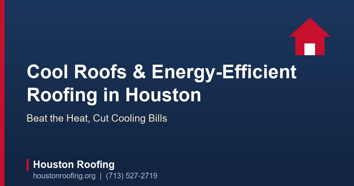 Light-colored reflective cool roof shingles on a Houston home under bright summer sun