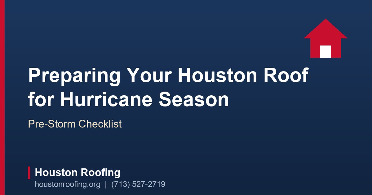 Houston home with storm clouds approaching, roof being inspected before hurricane season